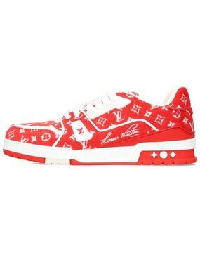 Louis Vuitton LV Sweatshirt Line Monogram Velour Low-Top Sneakers 8.5